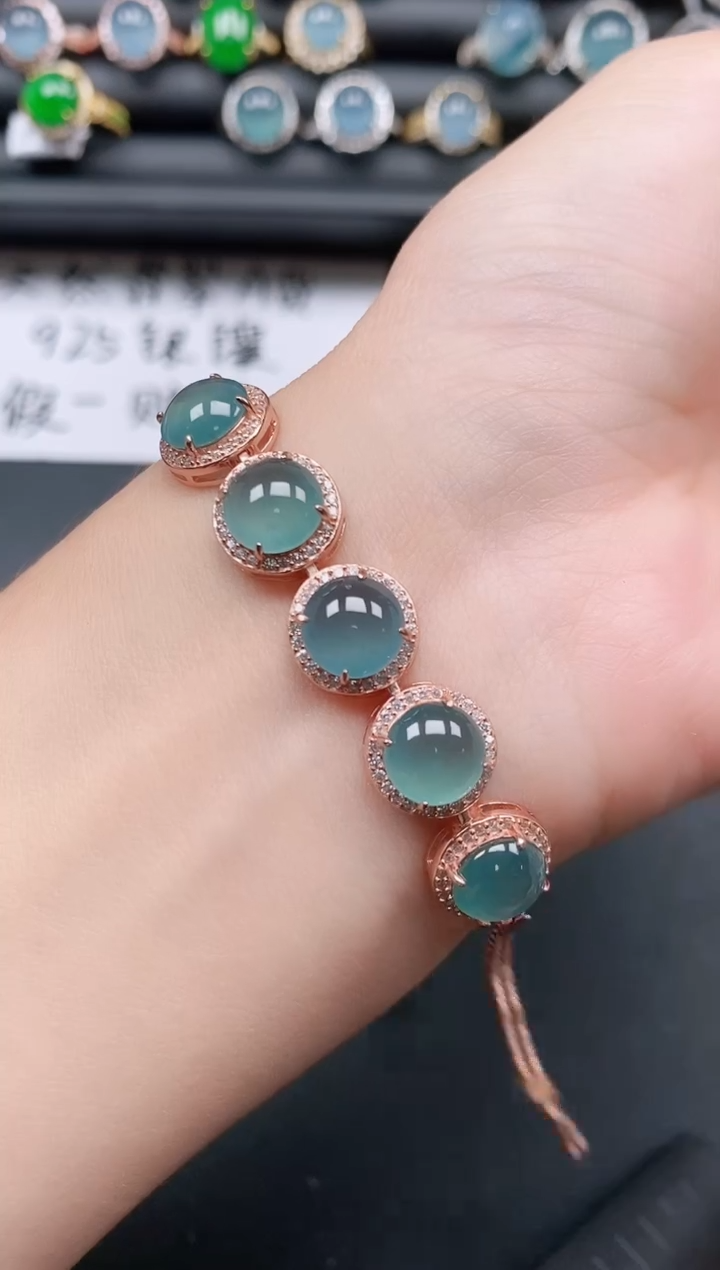 翡翠戒指银S925镶嵌11111111