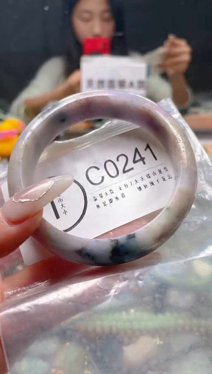 【闪购商品】翡翠颈饰未镶嵌60/C/纹裂沙眼瑕疵介意勿拍