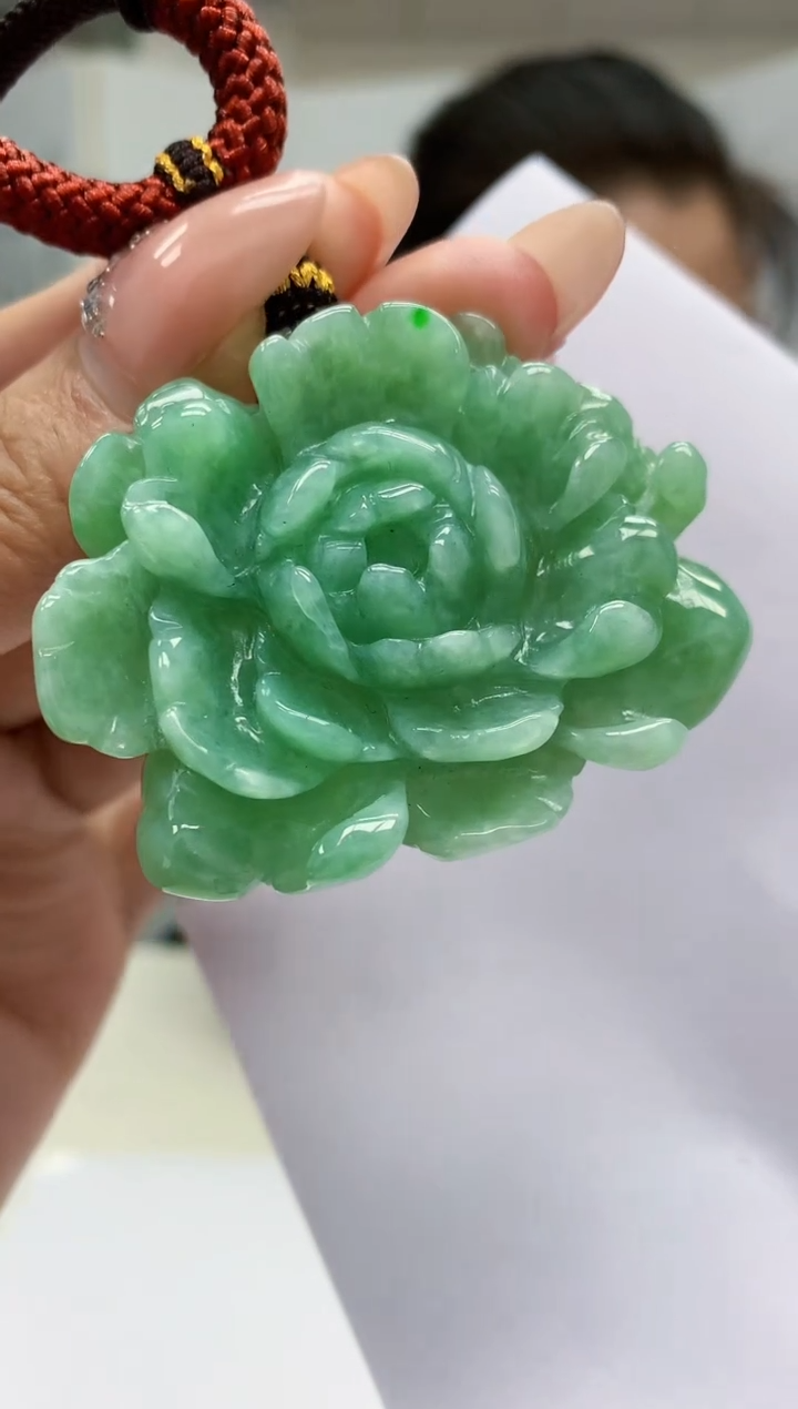 【闪购商品】定制翡翠未镶嵌4902MM-毛货挂件40