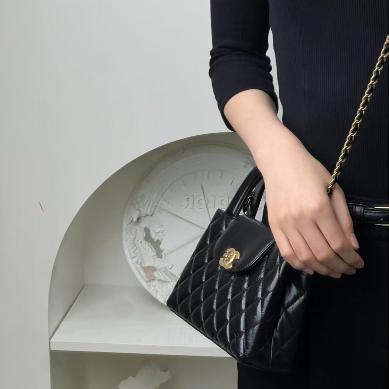 99新 Chanel/香奈儿 25c kelly黑金包/甄选