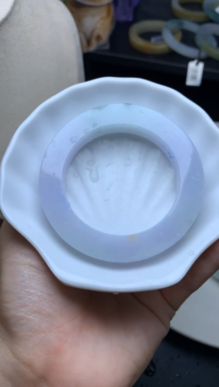 【闪购商品】定制翡翠定制翡翠手镯未镶嵌冰紫上新