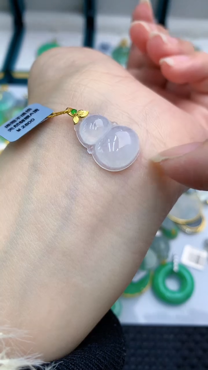 【闪购商品】翡翠颈饰18K金镶嵌            8