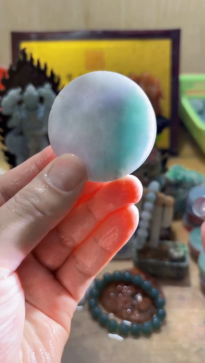 未镶嵌挂件翡翠A货常星6762