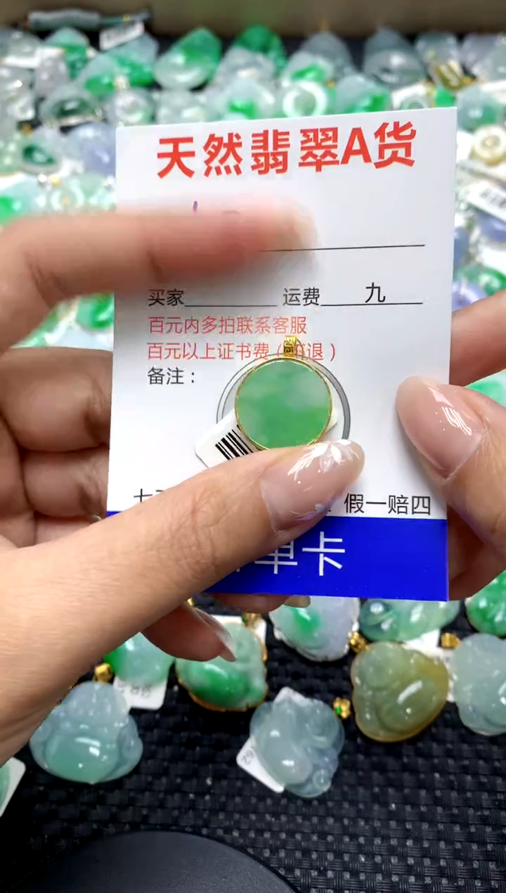 【闪购商品】翡翠颈饰18K金镶嵌111111111111111111
