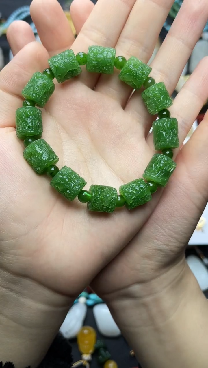 未镶嵌手串和田玉路路通手串06