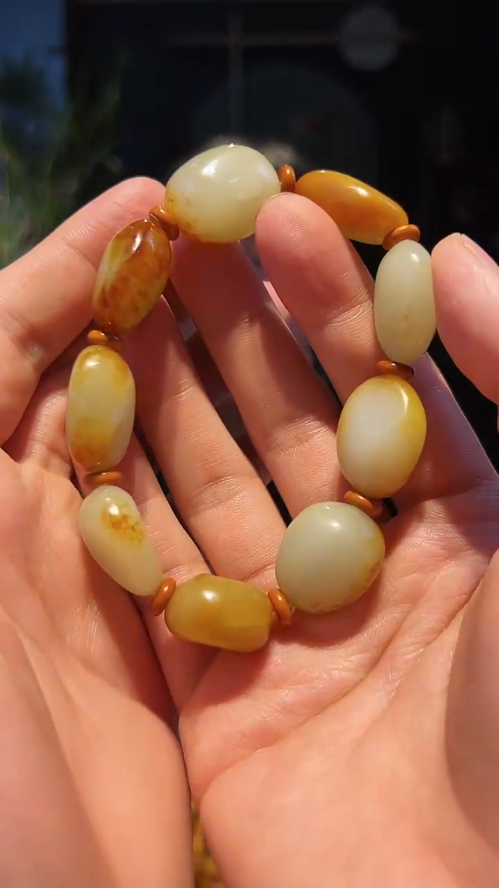 【闪购商品】和田玉手串未镶嵌单圈-大