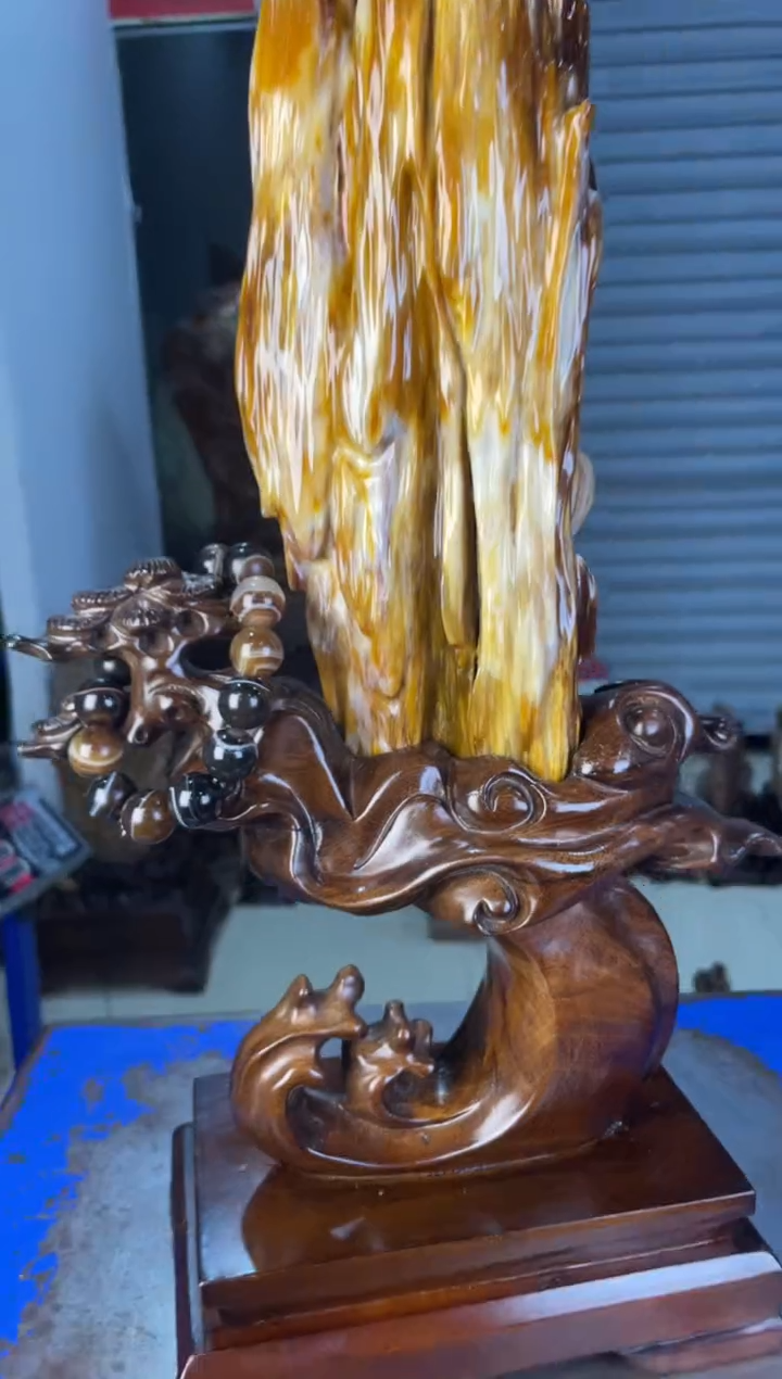 未镶嵌摆件硅化玉36