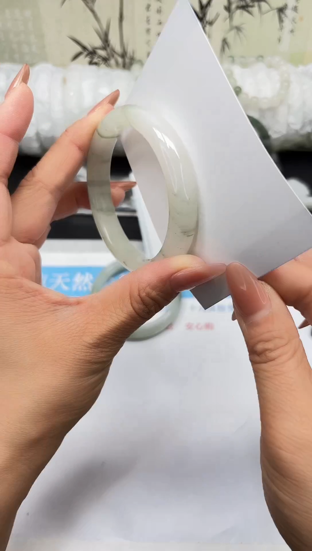 未镶嵌手镯石英质玉A118-53/54/55