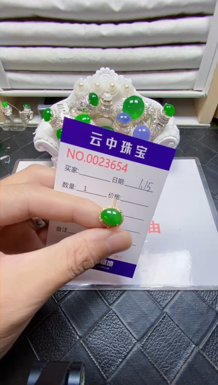 【闪购商品】翡翠戒指银S925镶嵌/3654