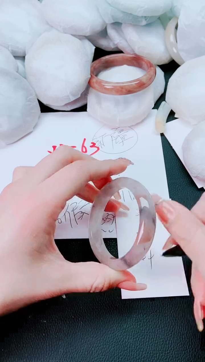 【闪购商品】石英质玉手镯未镶嵌J326-53-54