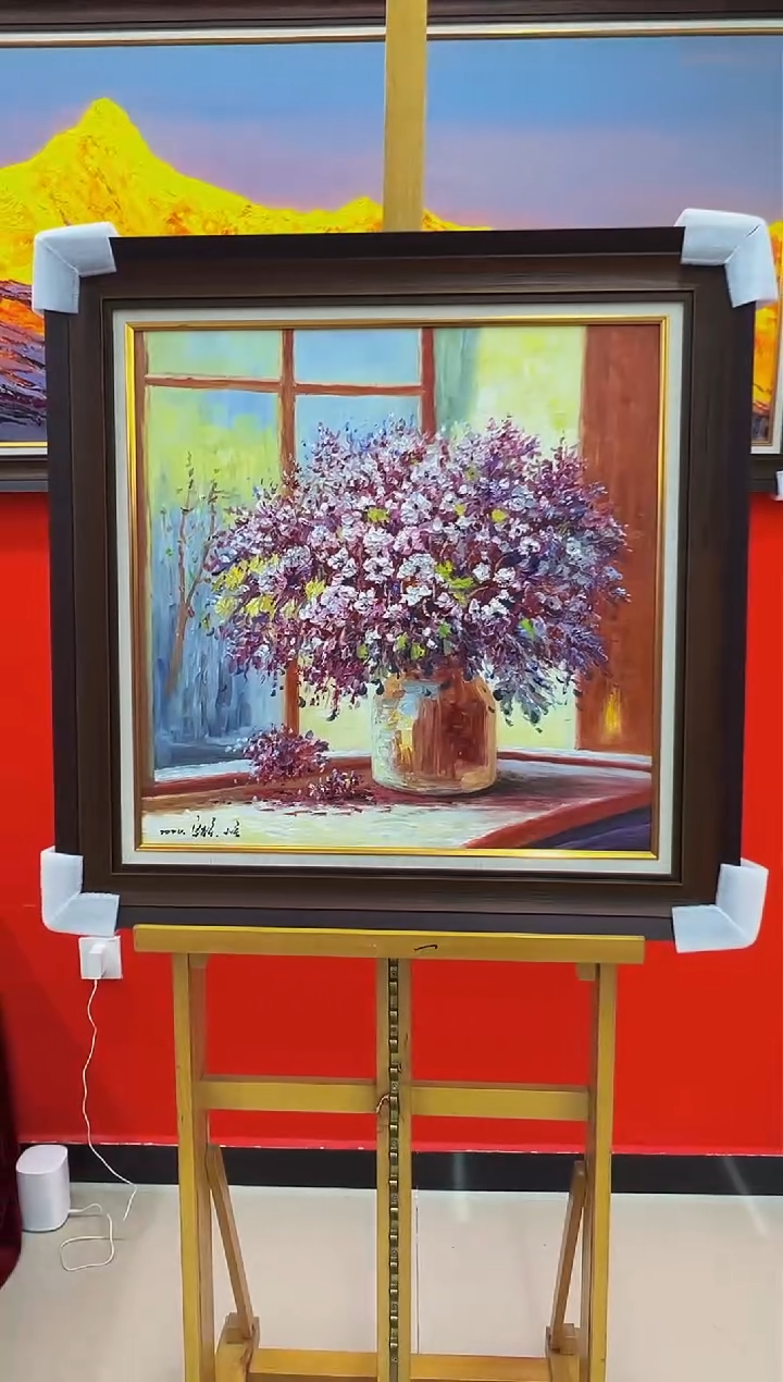 【闪购商品】绘画梁静-60x60-油画作品