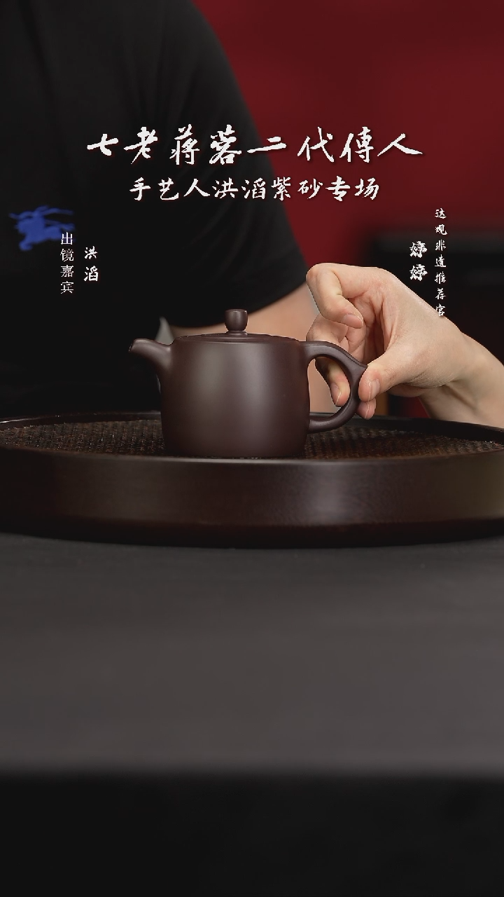 茶壶紫砂16HT洪滔井栏紫茄泥220c