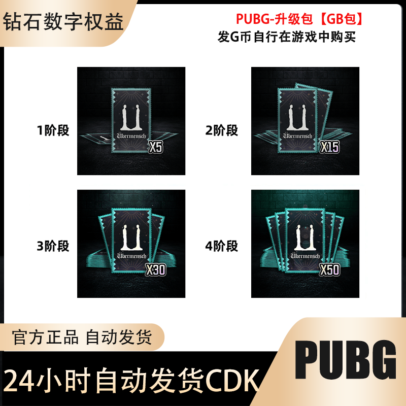 PUBG绝地求生G-DRAGON物资箱升阶包发GB兑换码CDK自动发货