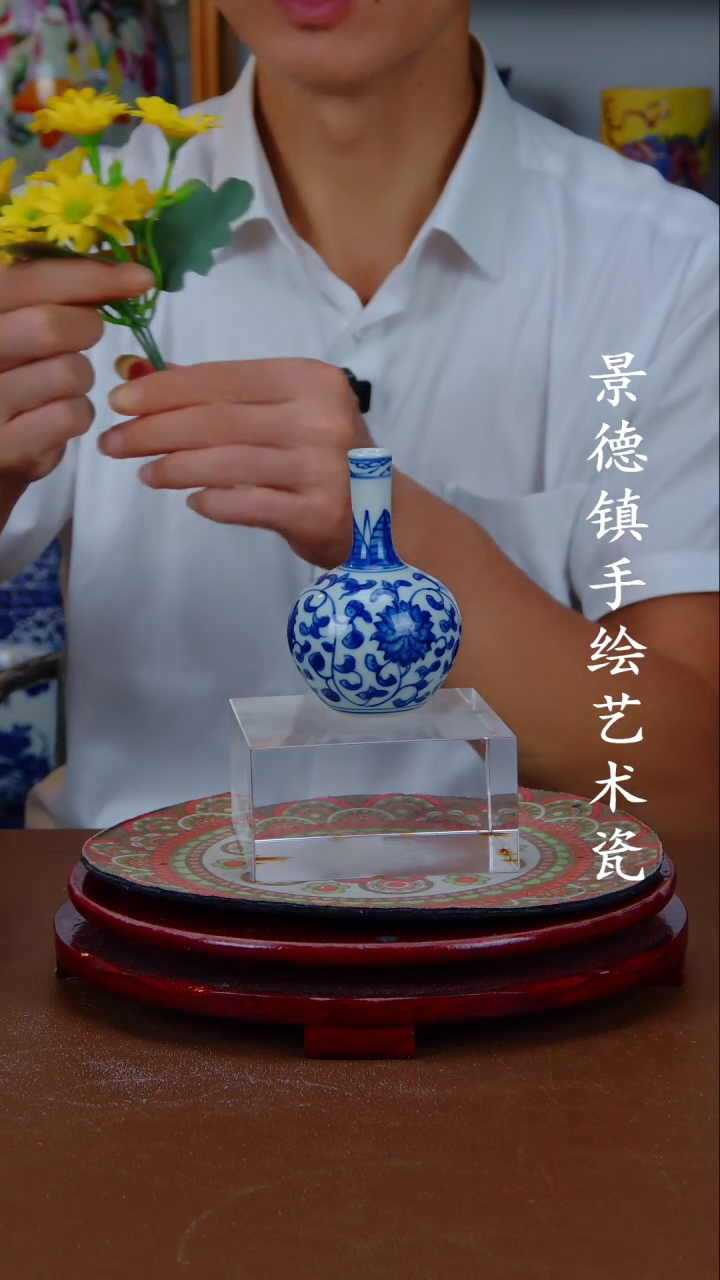 现代景德镇手工手绘陶瓷摆件7