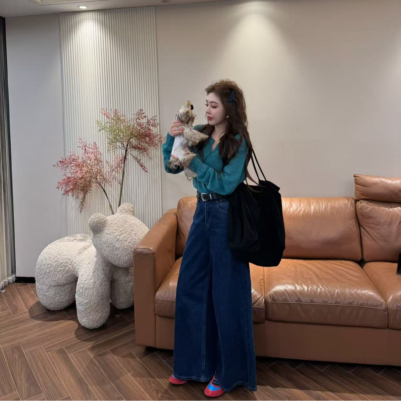 I5 新款高级感温柔风韩系百搭显瘦针织开衫 EI0504