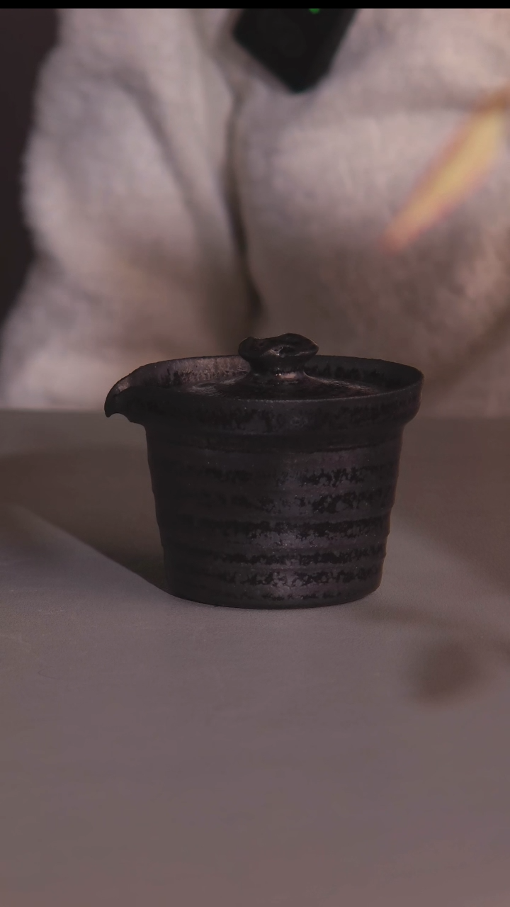 512黑砂盖碗茶器茶具