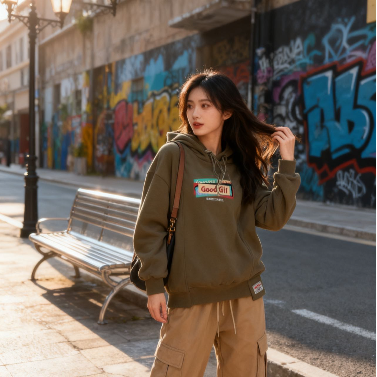 9590599高端专享儿童秋款连帽卫衣军绿（靠谱）