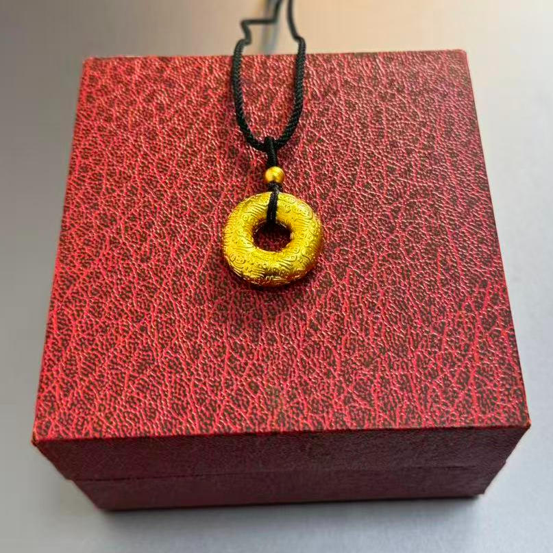 合金吊坠 合金吊坠 百福合金平安扣吊坠百搭经典款