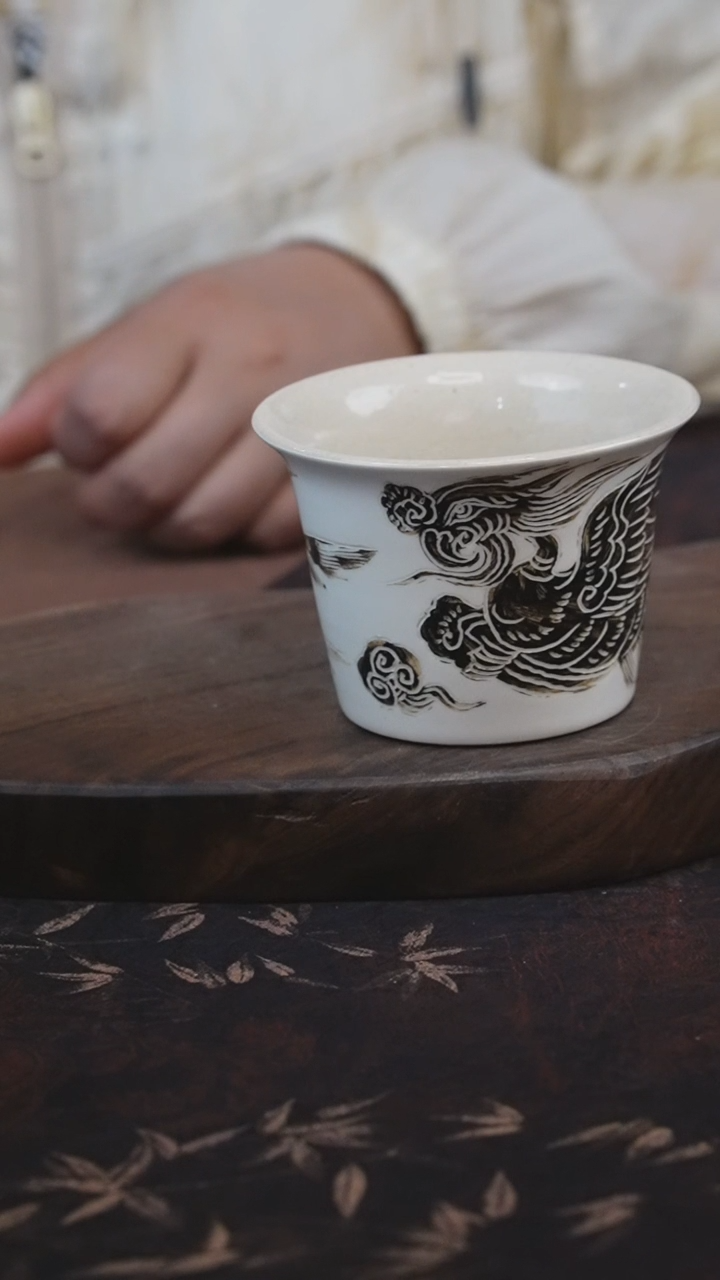 磁州窑纯手工艺术茶具微瑕