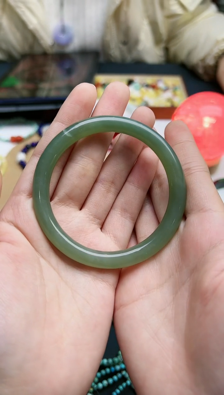 【闪购商品】和田玉手镯未镶嵌和田玉57+#手镯*1 ZD