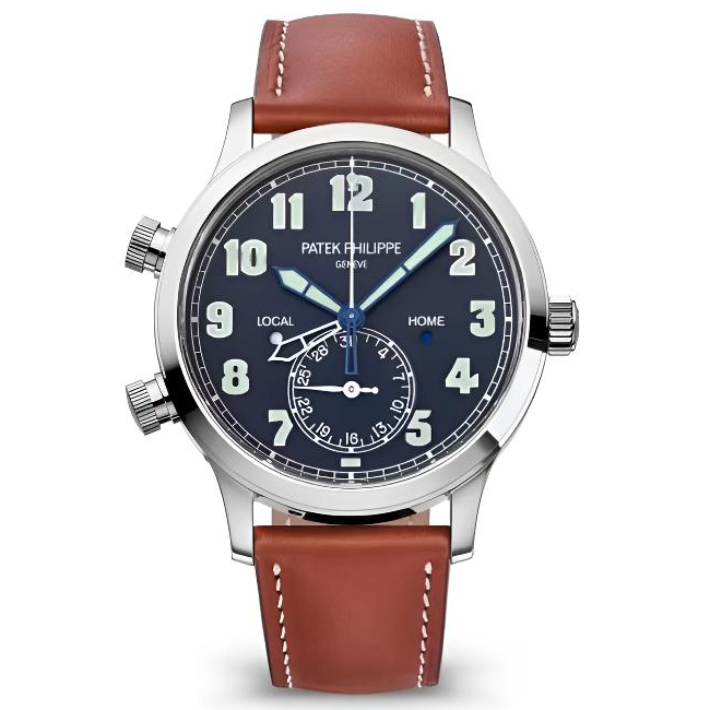 95新 Patek Philippe/百达翡丽 5524G蓝盘 74字头单表