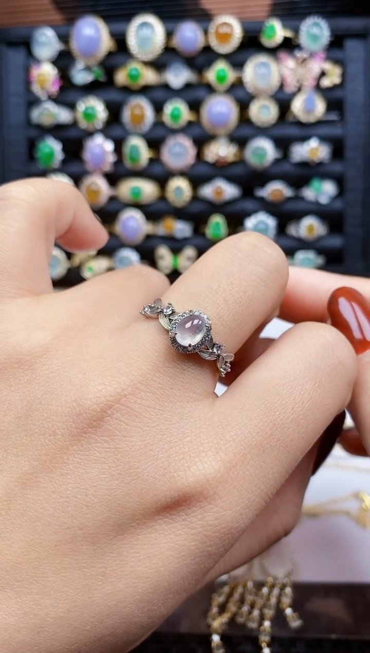 银S925镶嵌戒指翡翠32