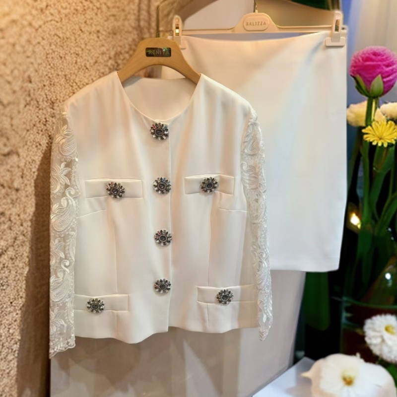 RENIYA原创BALIZZA设计师品牌2025年最新款时尚春夏优雅套装