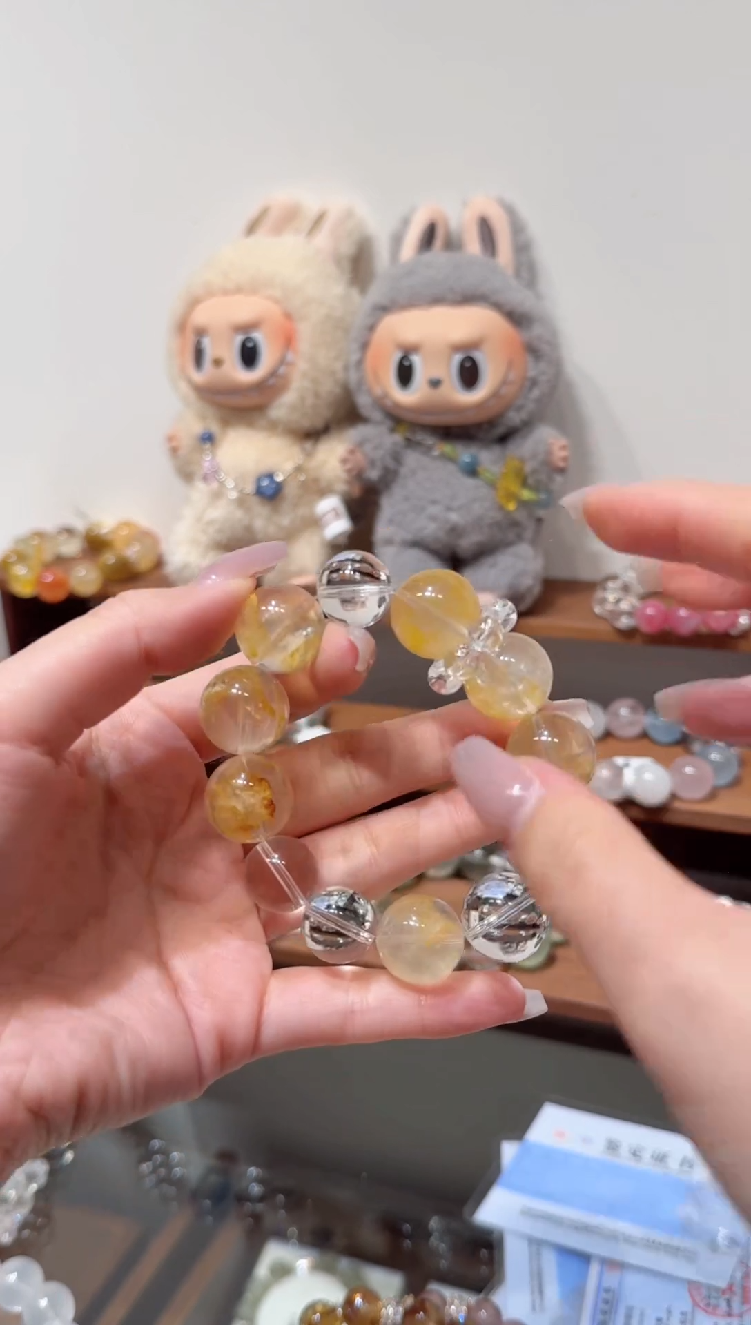 水晶手串未镶嵌拍2单发一串 多样性发货