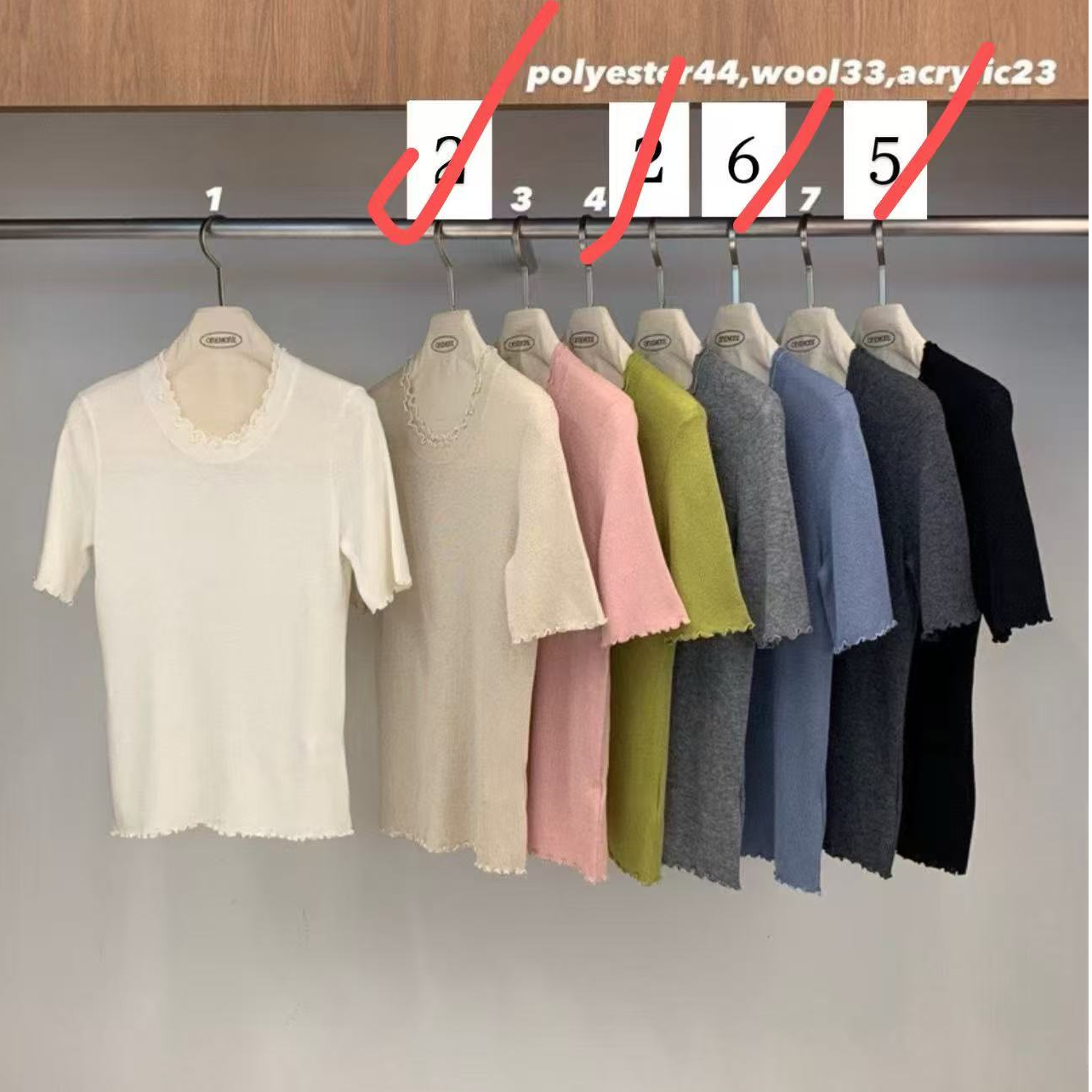 【慧姐韩国正品】25冬新款O花边领半袖上衣30086231/N0退N0换