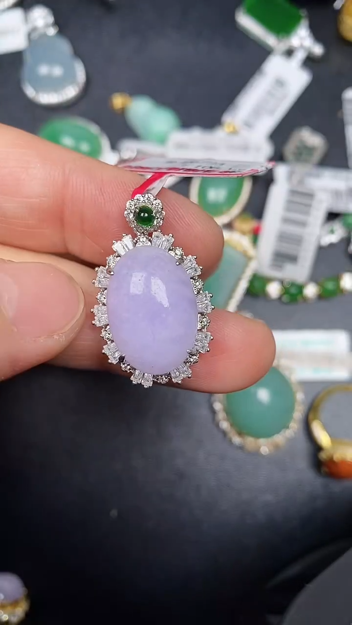 银S925镶嵌戒指翡翠4600