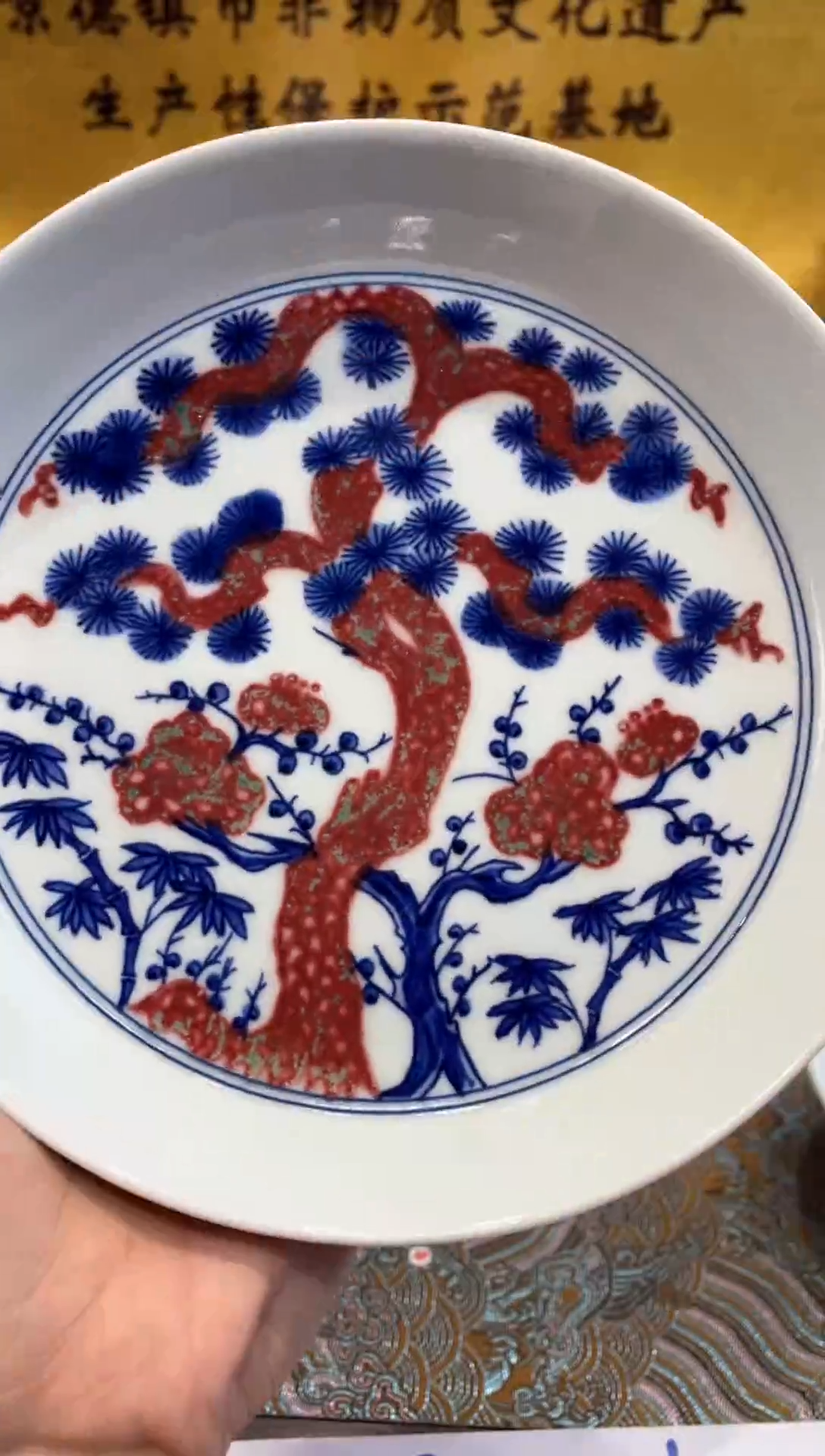 盖碗景德镇手工手绘陶瓷
