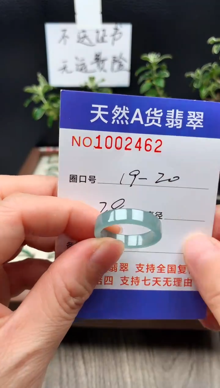 未镶嵌戒指翡翠19-20#