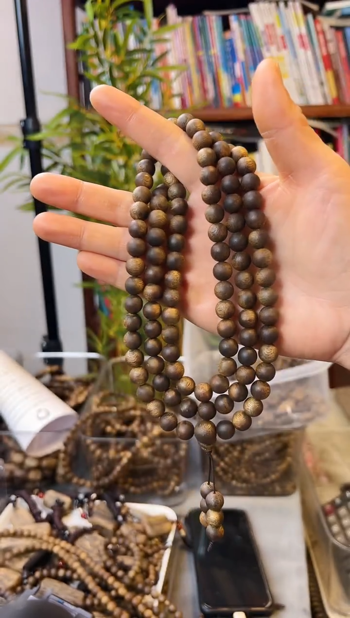 【闪购商品】沉香手串棋楠圆珠多圈手串