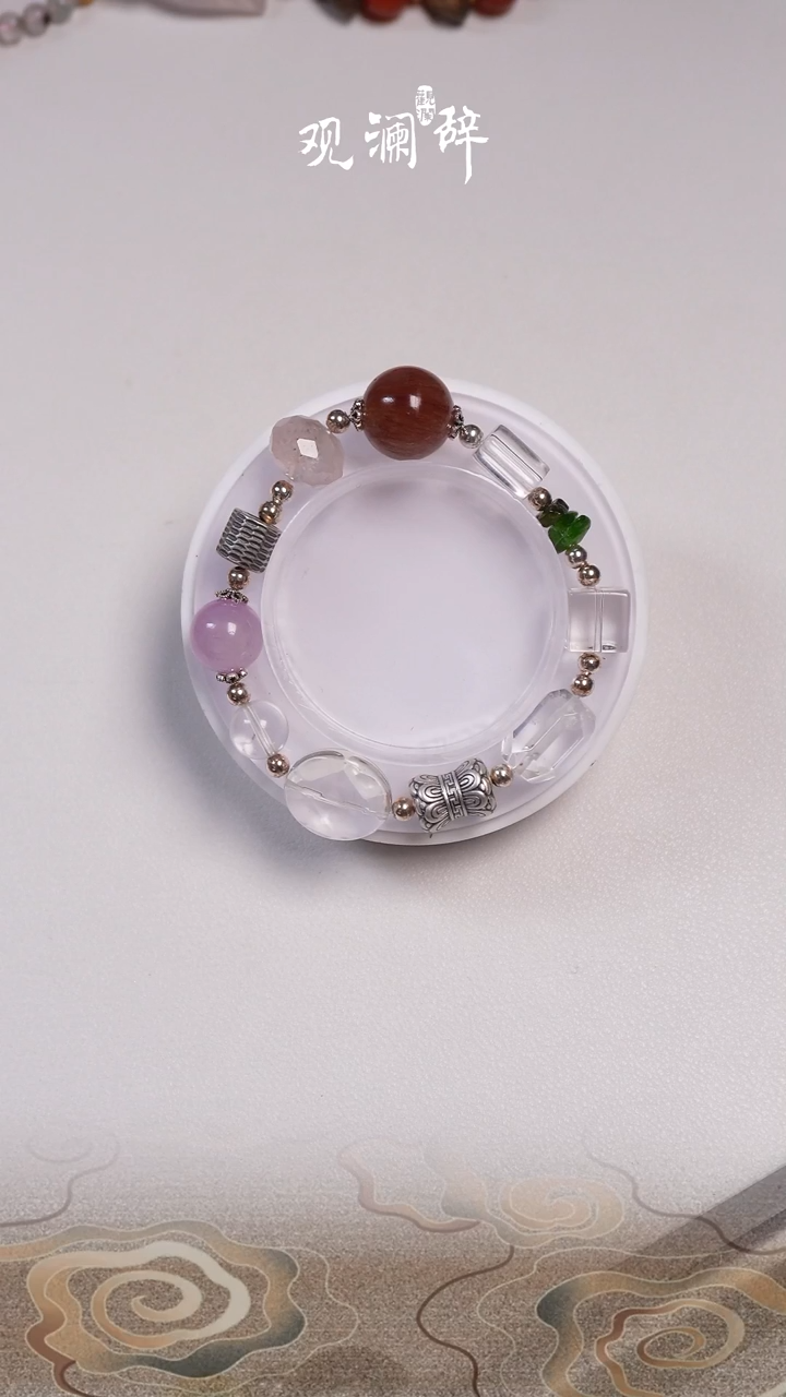 【闪购商品】水晶白水晶等银S925镶嵌手链