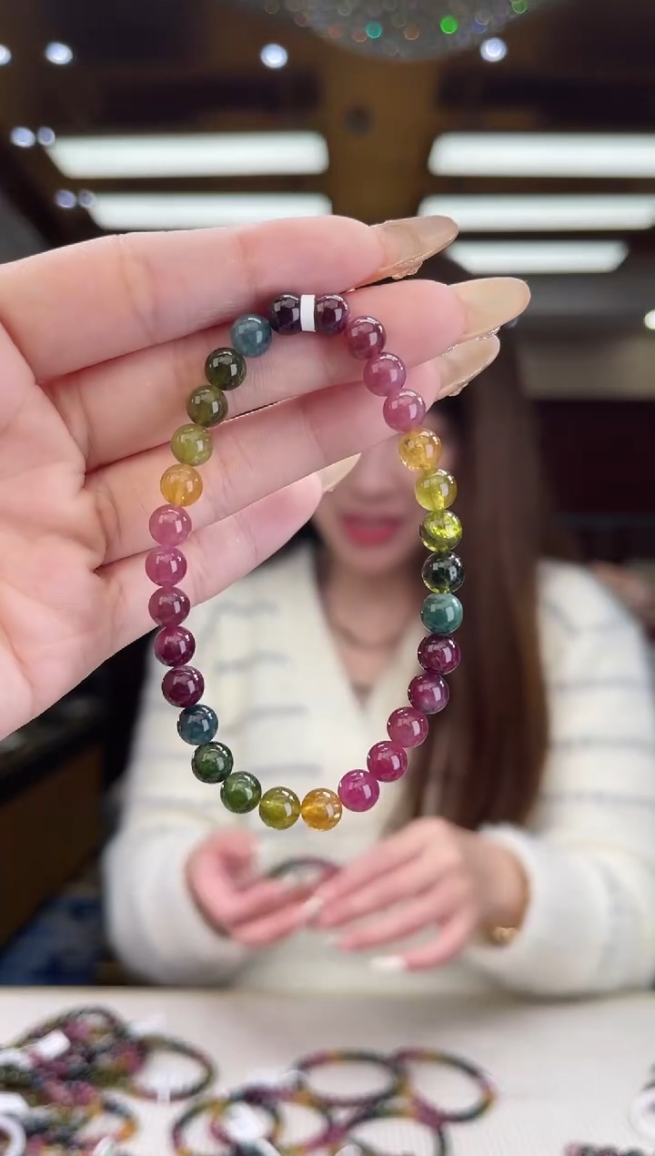 【闪购商品】碧玺/未镶嵌6mm+碧玺单圈12多样性发货