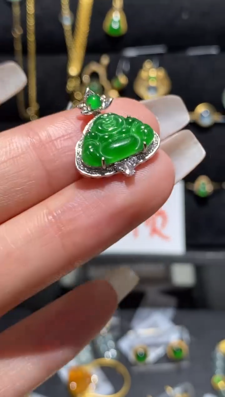 【闪购商品】翡翠颈饰18K金镶嵌18K金镶嵌