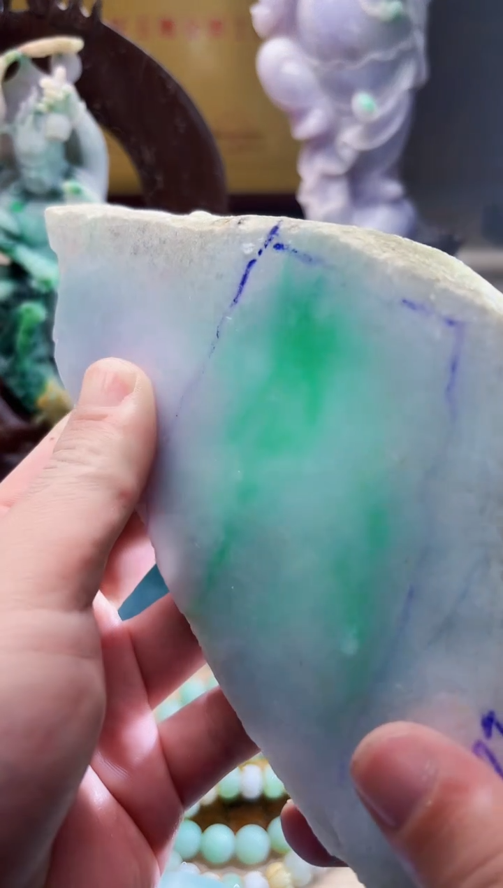 未镶嵌挂件翡翠A货张优9309