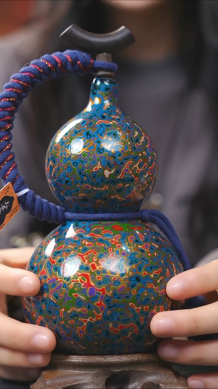 【闪购商品】YX204漆艺酒葫芦不包手串及旋转底座