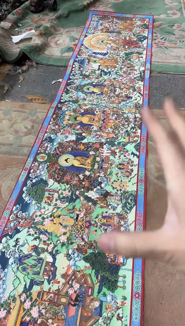卷轴画路路的唐卡tk160