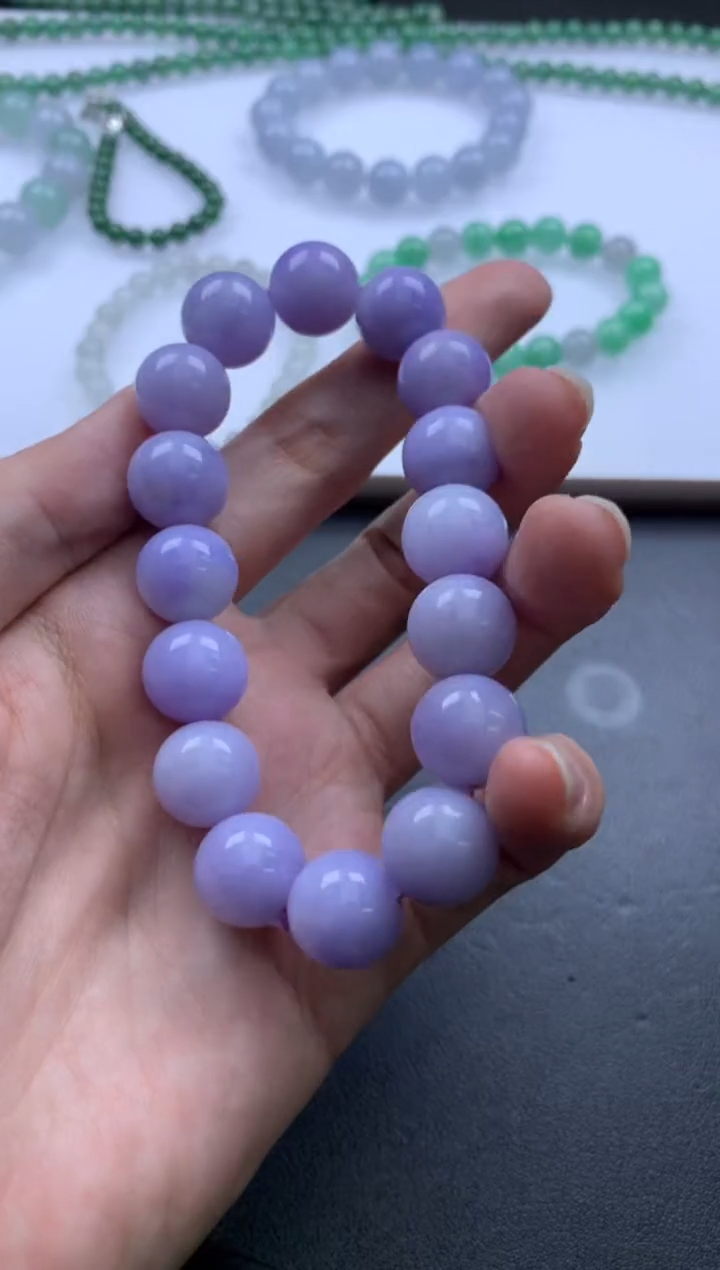 【闪购商品】翡翠挂件未镶嵌哈轩 手串1（有纹有裂）