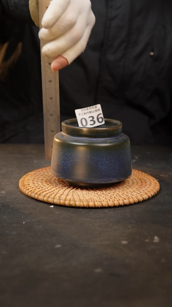 【闪购商品】瓷片036泥泥手工花盆