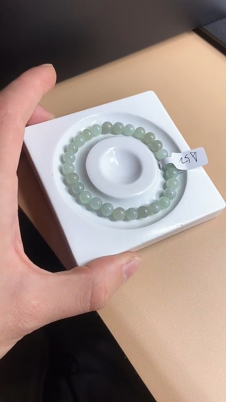 【闪购商品】翡翠手串未镶嵌天然翡翠A货手串A52