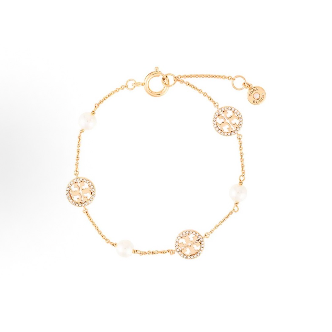 TORY BURCH/汤丽柏琦经典带钻气质女士手链 yd
