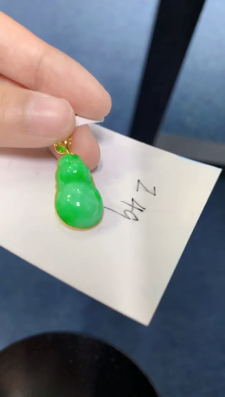 【闪购商品】翡翠颈饰18K金镶嵌000000000