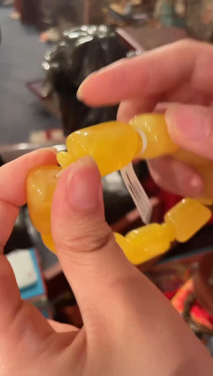 未镶嵌颈饰蜜蜡黄蜜大桶