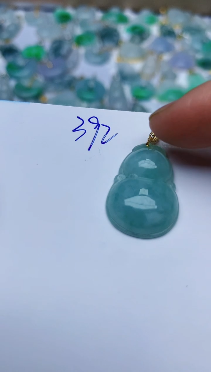 【闪购商品】翡翠颈饰18K金镶嵌天然翡翠A货