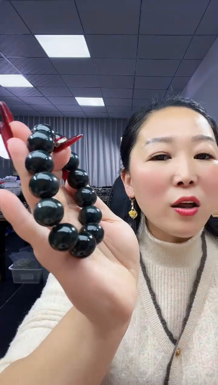 未镶嵌手串和田玉天然和田玉新疆库尔干马儿羊矿塔青18