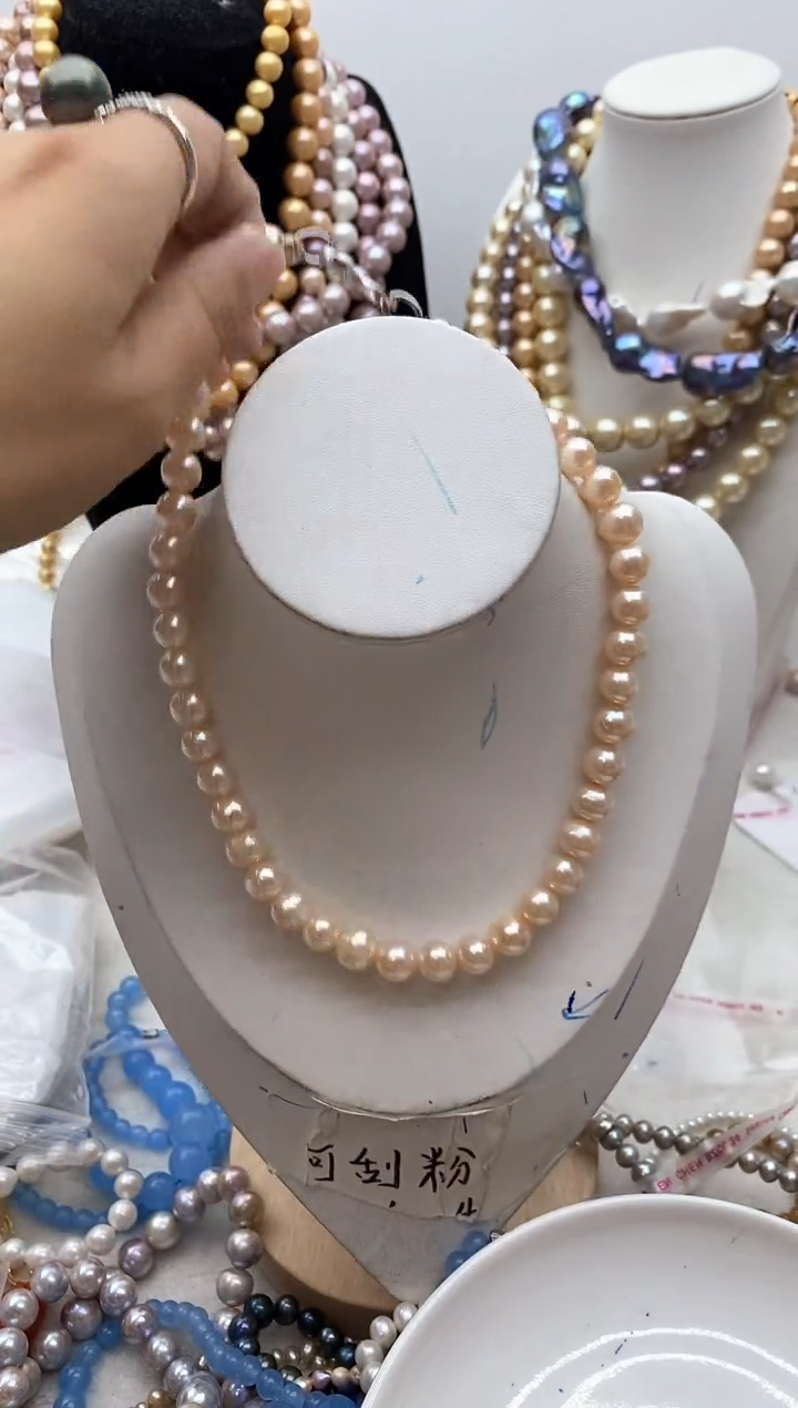 【闪购商品】淡水珍珠颈饰钛钢162