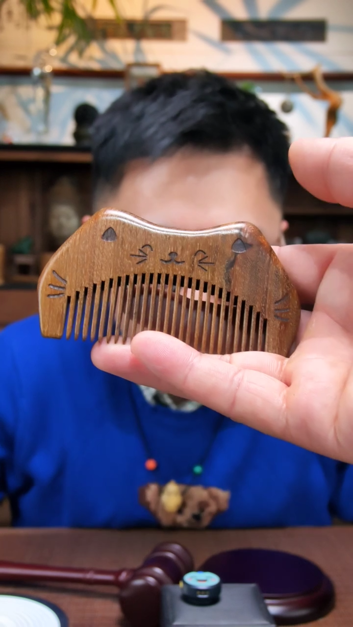 木质檀木小梳子ZD