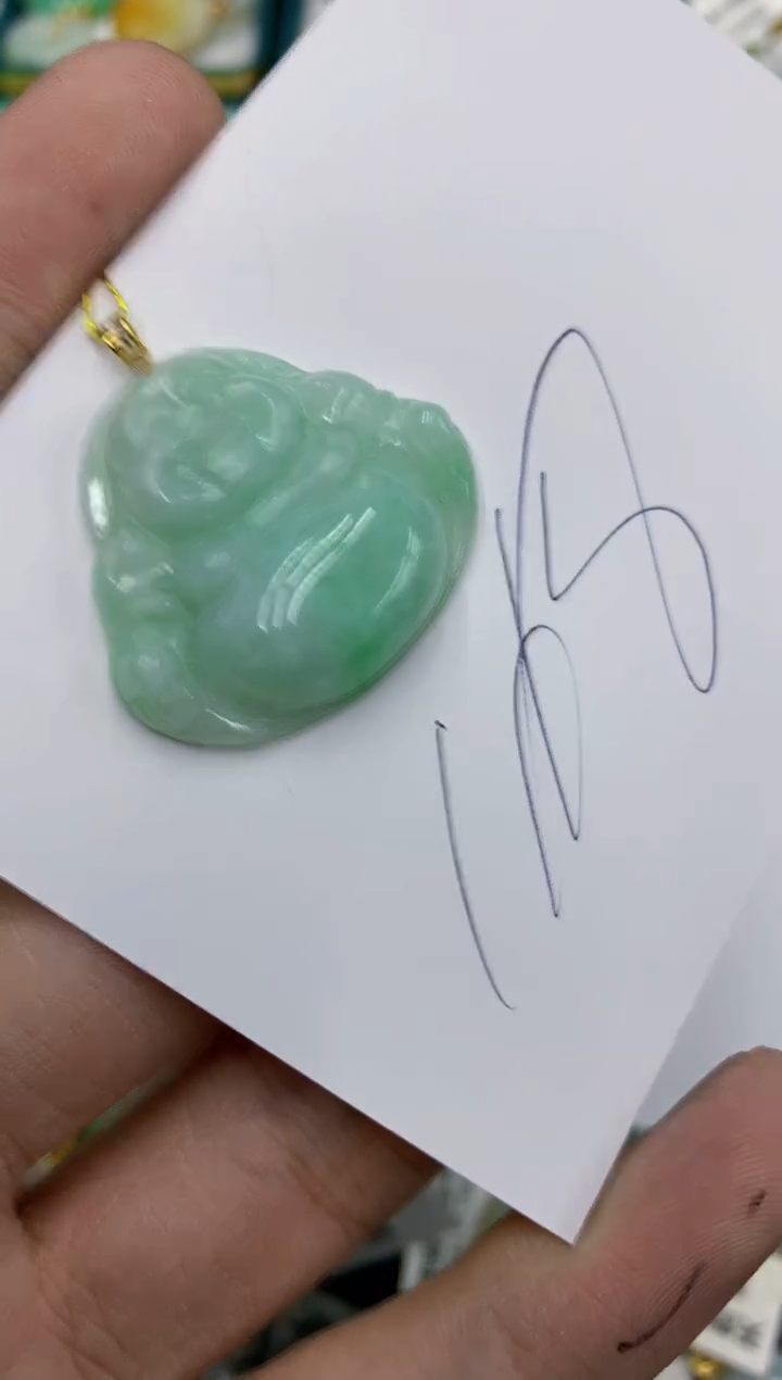 【闪购商品】翡翠颈饰18K金镶嵌11111111111